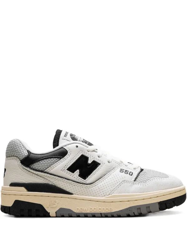 New Balance 550 Sea Salt with Black