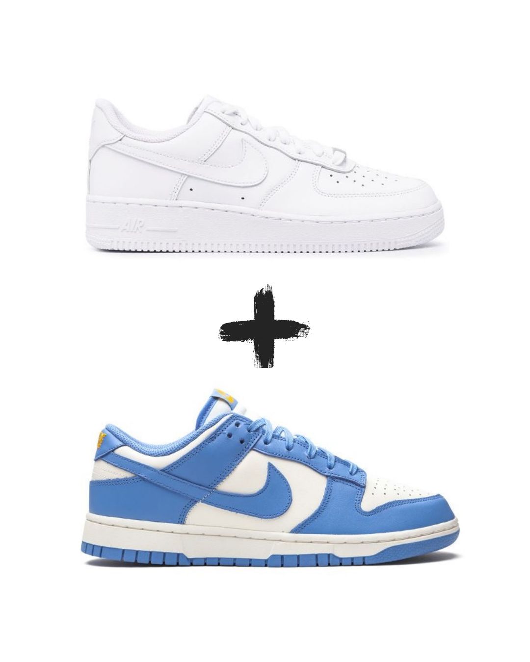 AirForce 1 Classic+Nike Dunk Low Coast Blue
