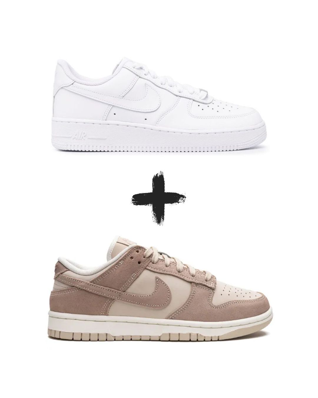 AirForce 1 Classic+Nike Dunk-Sanddrift