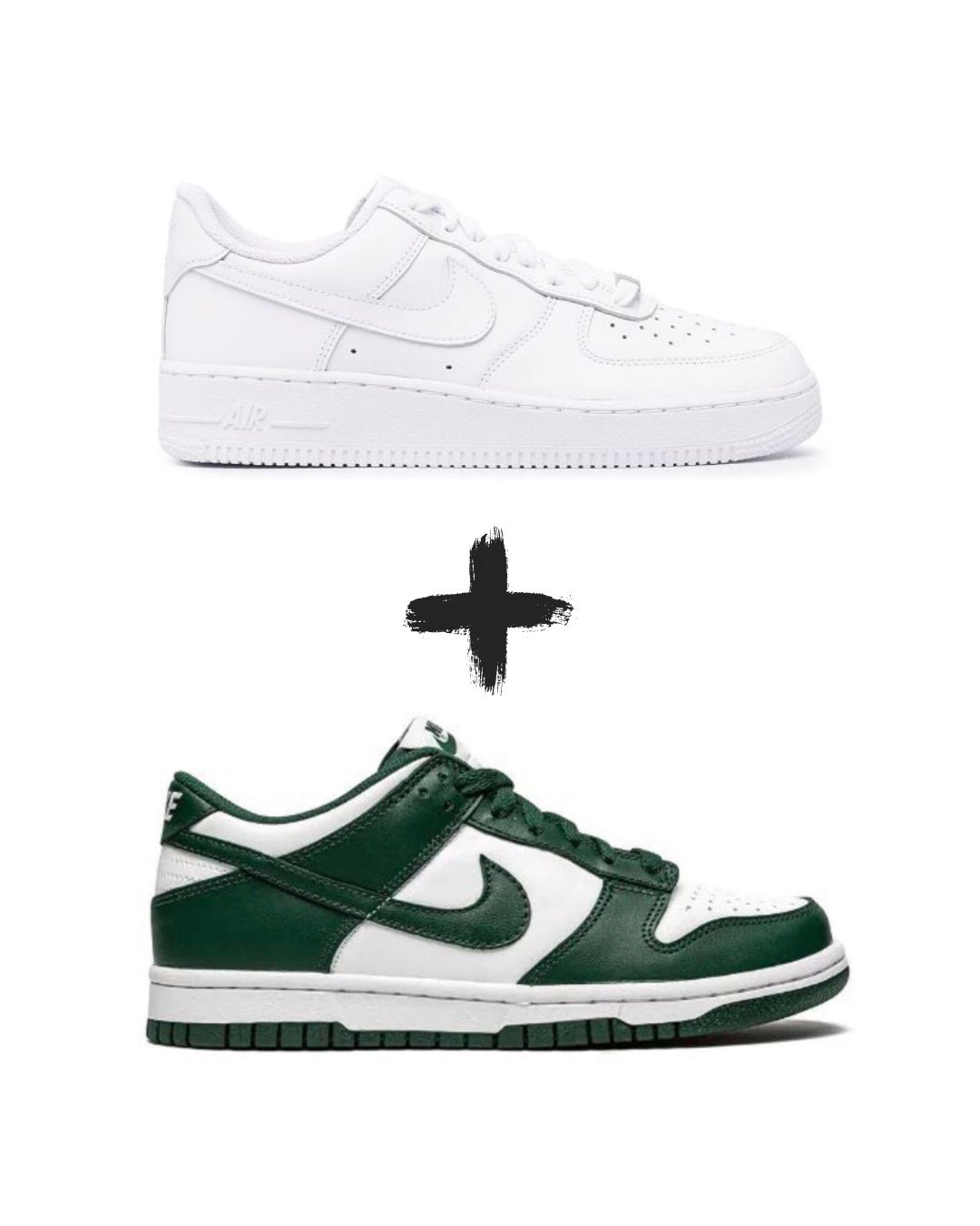 AirForce 1 Classic+Nike Low Varisty Green