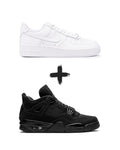 AirForce 1 Classic+Nike Jordan 4 Retro Black Cat