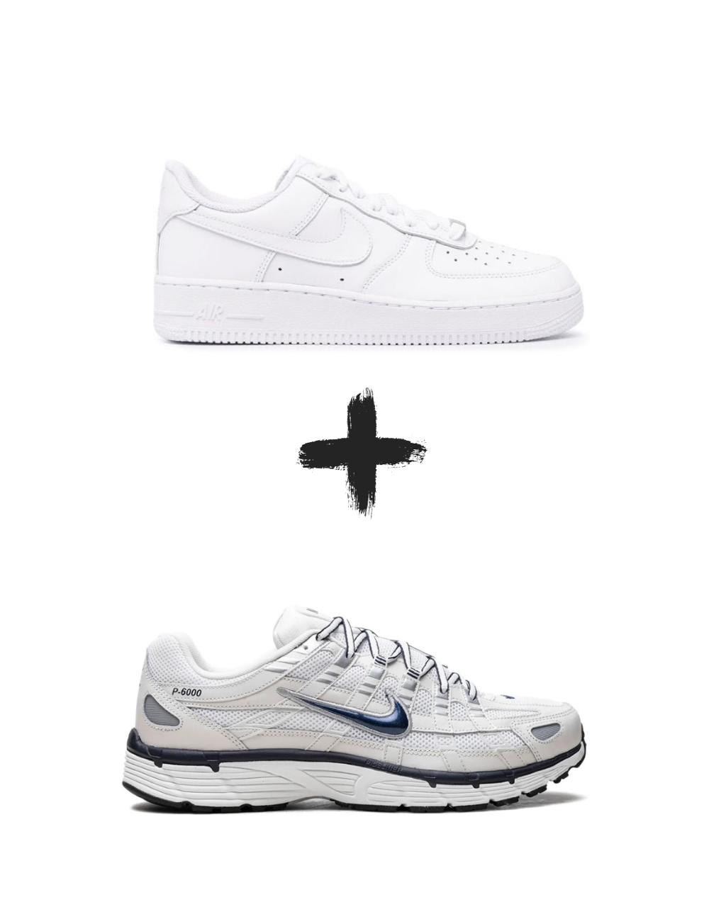 Nike Airforce 1 + Nike p6000