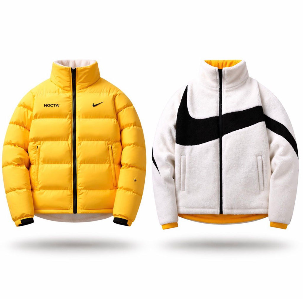 Reversible Nike X Drake Nocta Puffer Jacket Yellow (Unisex)