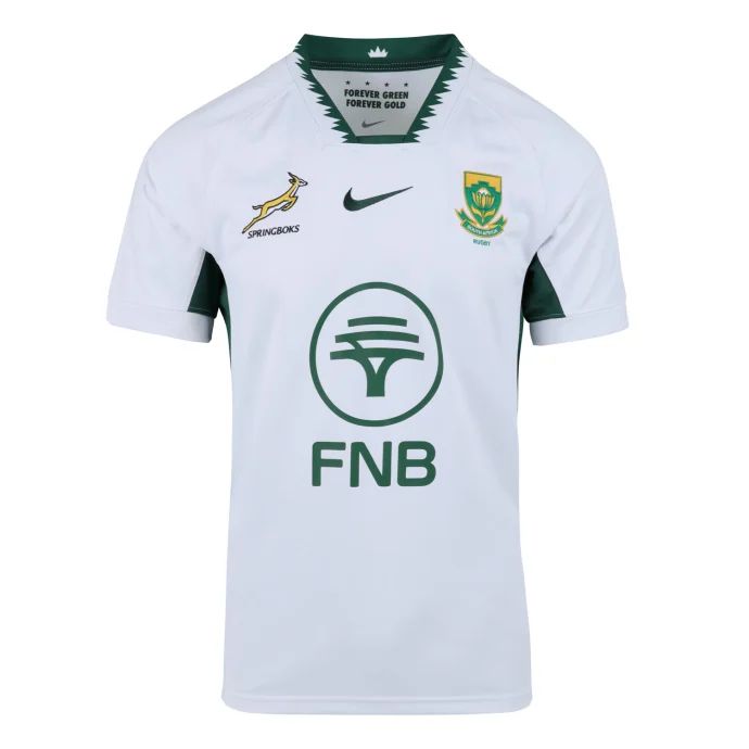 Springbok Rugby Away Shirts | White and Gold/Green