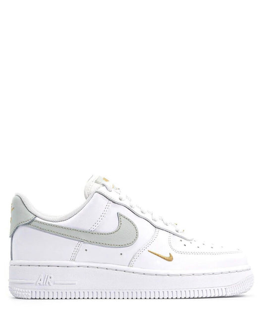 Nike Air Force 1 Low Mini Swoosh White, Grey and Gold (Unisex)
